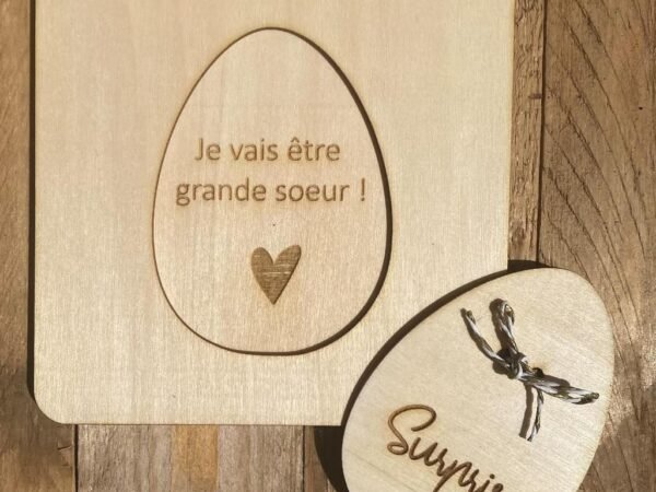Œuf puzzle « Je vais être… »