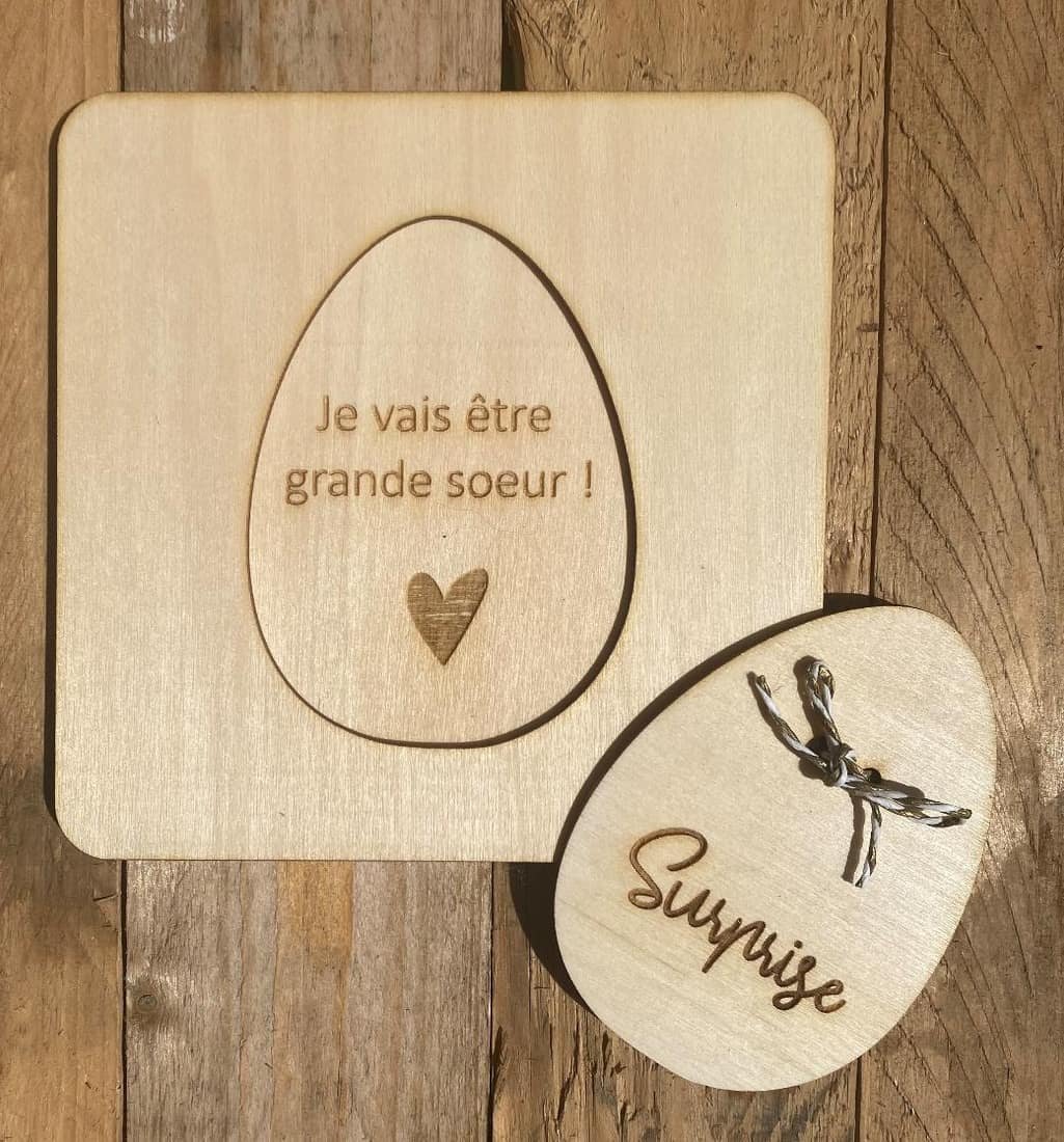 Œuf puzzle « Je vais être… »