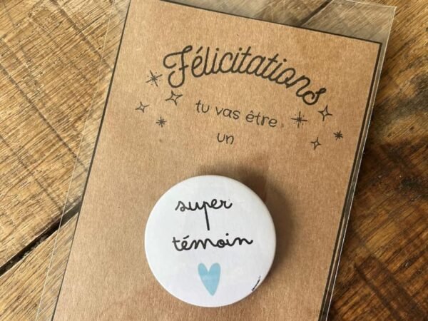 Badge « Super témoin » — lui