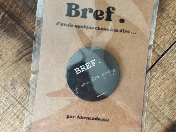 Badge d’annonce « Bref… je vais être papy »
