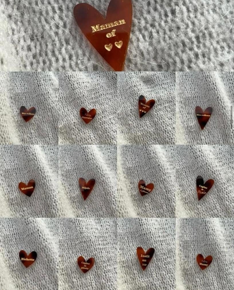 Pin’s cœur à message — léopard