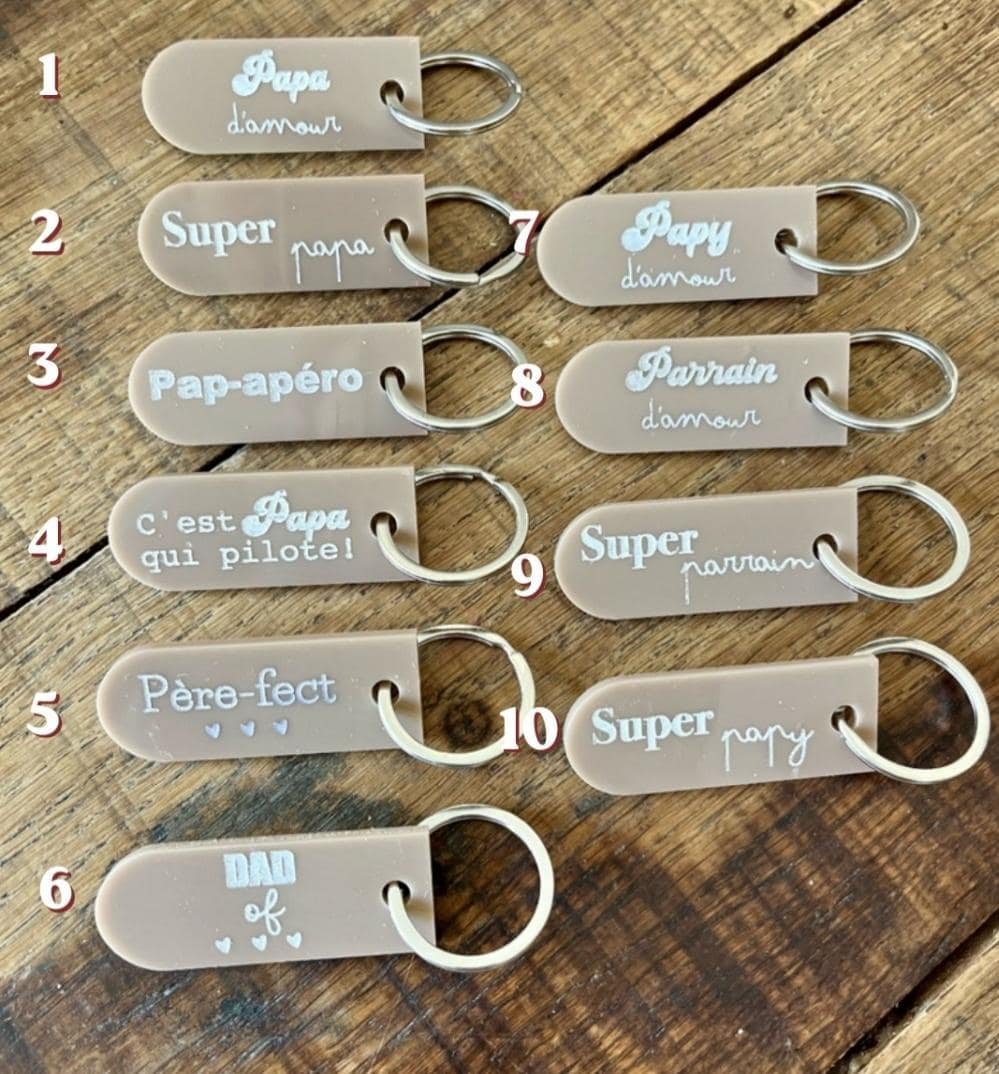 Porte-clés personnalisé en acrylique