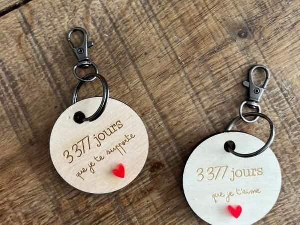 Porte-clés compteur d’amour