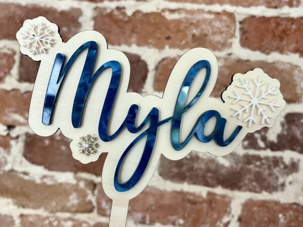 Cake topper - enneigé