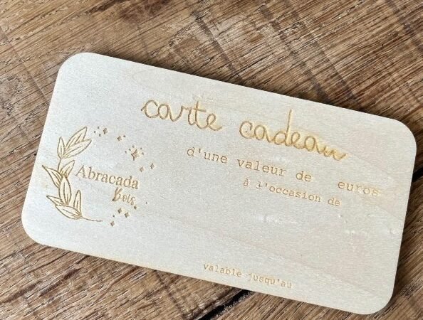 Carte cadeau — valeur 20 €