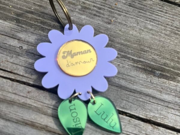 porte-clés fleur